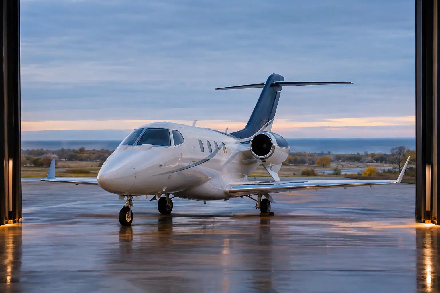 Light jet on the ramp